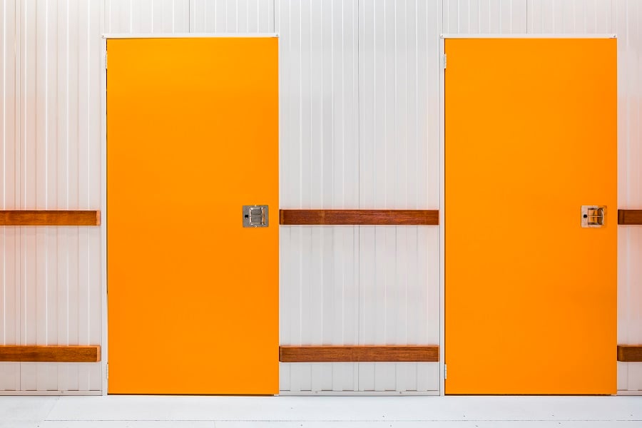 Self Storage Units Orange Swing Doors