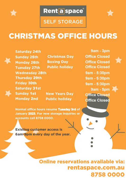 Office Hours Christmas & New Year 2022-23